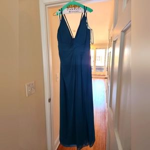 Azazie Maren Allure bridesmaid dress, size 16, in peacock
